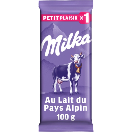 Tablette de chocolat au lait Pays Alpin MILKA