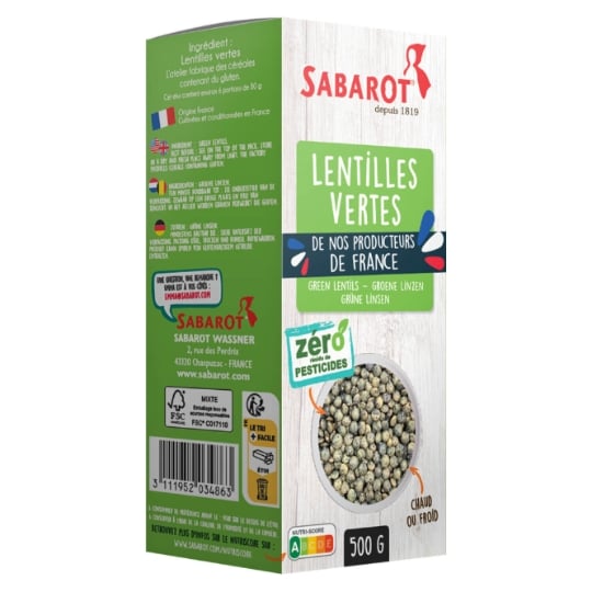 Lentilles vertes SABAROT