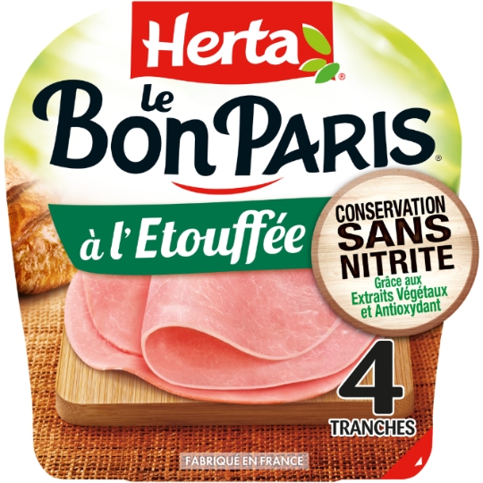 Jambon A L'Etouffée Sans Nitrite - Le Bon Paris HERTA