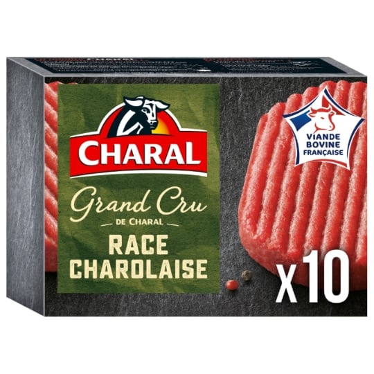 Steak Haché Pur Bœuf 12%MG Grand Cru Charolais CHARAL