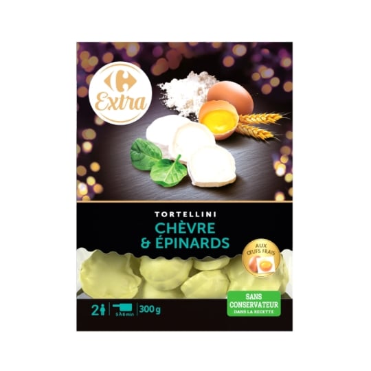 Pâtes Fraîches Chèvre & Épinards CARREFOUR EXTRA