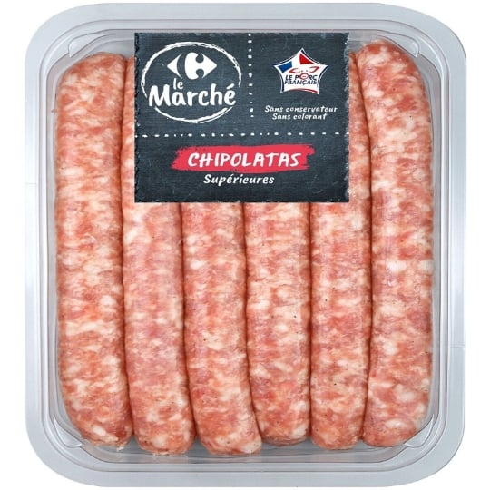 Chipolatas Supérieures CARREFOUR LE MARCHE