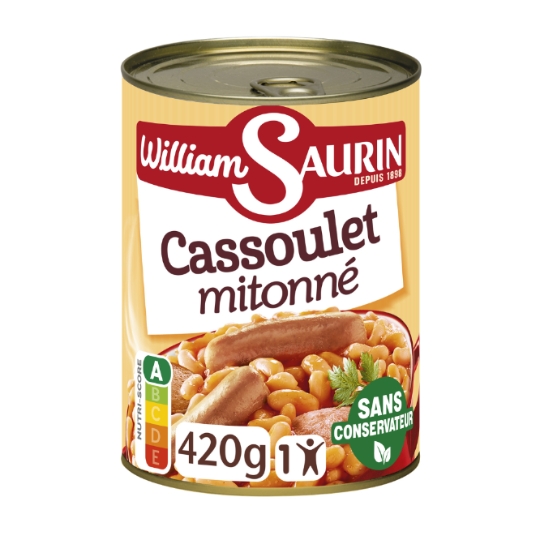 Plat individuel Cassoulet Mitonné WILLIAM SAURIN