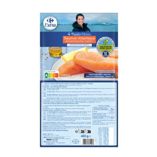 Pavés de Saumon d'Atlantique CARREFOUR EXTRA