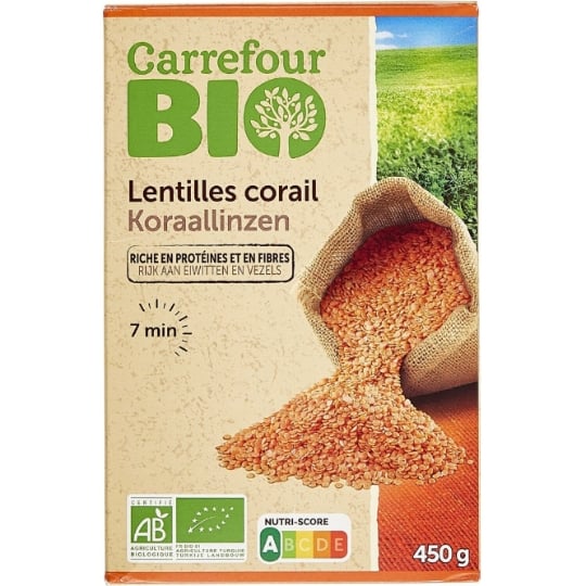 Lentilles Corail Bio CARREFOUR BIO