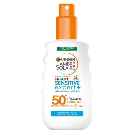Crème solaire Enfant Corps Spf 50+ Hypoallergénique Préserve La Barrière Cutanée AMBRE SOLAIRE