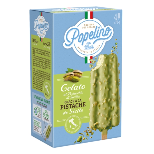Glaces Bâtonnets Pistache de Sicile POPELINO