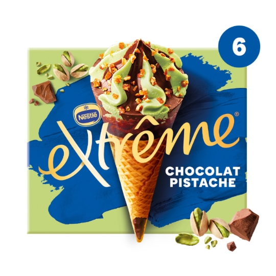 Glaces Cônes Pistache Chocolat EXTREME
