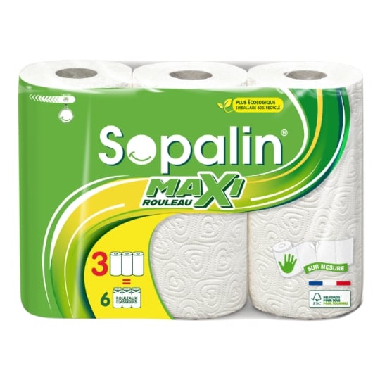 Essuie-tout prédécoupé/résistant SOPALIN