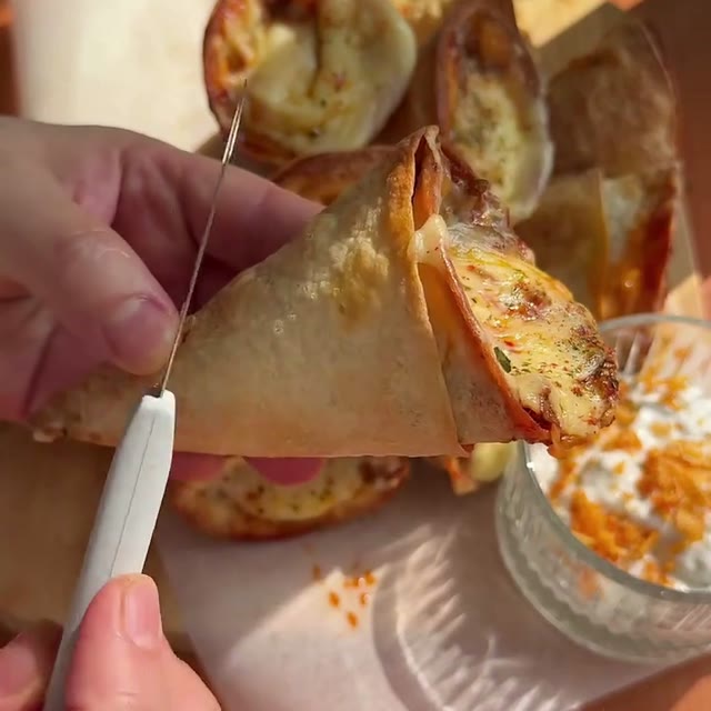 Cônes de lavash à la viande