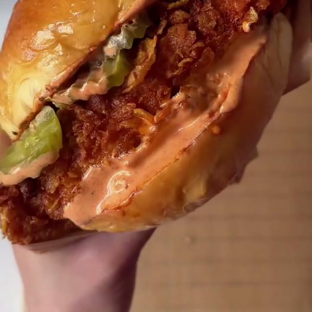 Sandwich au poulet croustillant