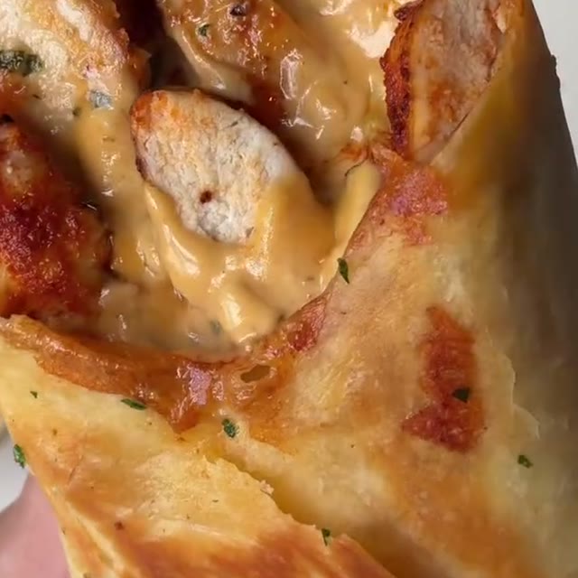 Wrap au poulet Alfredo